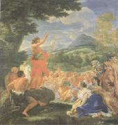 Giovanni Battista Gaulli Called Baccicio St John the Baptist Preaching (mk05) oil painting picture wholesale